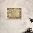 Ancient antique map of Europe. The map is devided in empires and realms.  poster.