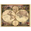 1682 Ancient double hemisphere world map by Frederick de Wit . Nova Orbis Tabula .
