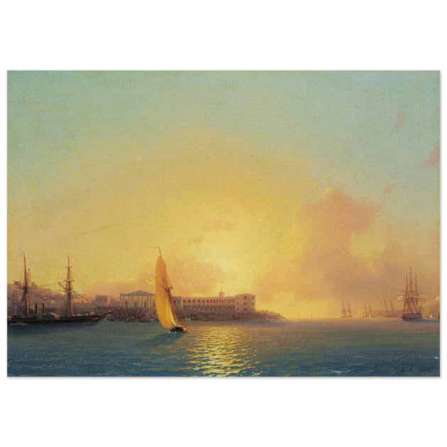 Ivan Aivazovsky  painting Grafskaya wharf, Sebastopol Crimea
