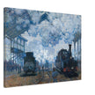 Canvas The Gare Saint-Lazare Arrival of a Train by Claude Monet
