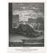 Gustave Dore The Bible engraving print . Ezra in prayer illustration .