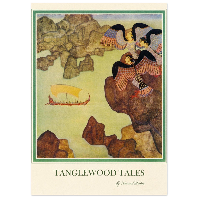 Edmund Dulac Tanglewood Tales illustration. Circe’s Palace.