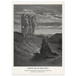 Gustave Dore The Bible engraving print . Abraham and the three Angels .
