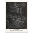 Gustave Dore The Bible engraving print . The Crucifixion illustration .