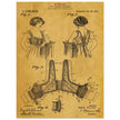 Bust reducer brassiere vintage patent by M Perillat