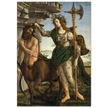 Pallas and the Centaur by Sandro Botticelli. Antique painting art print. Greek mythology.