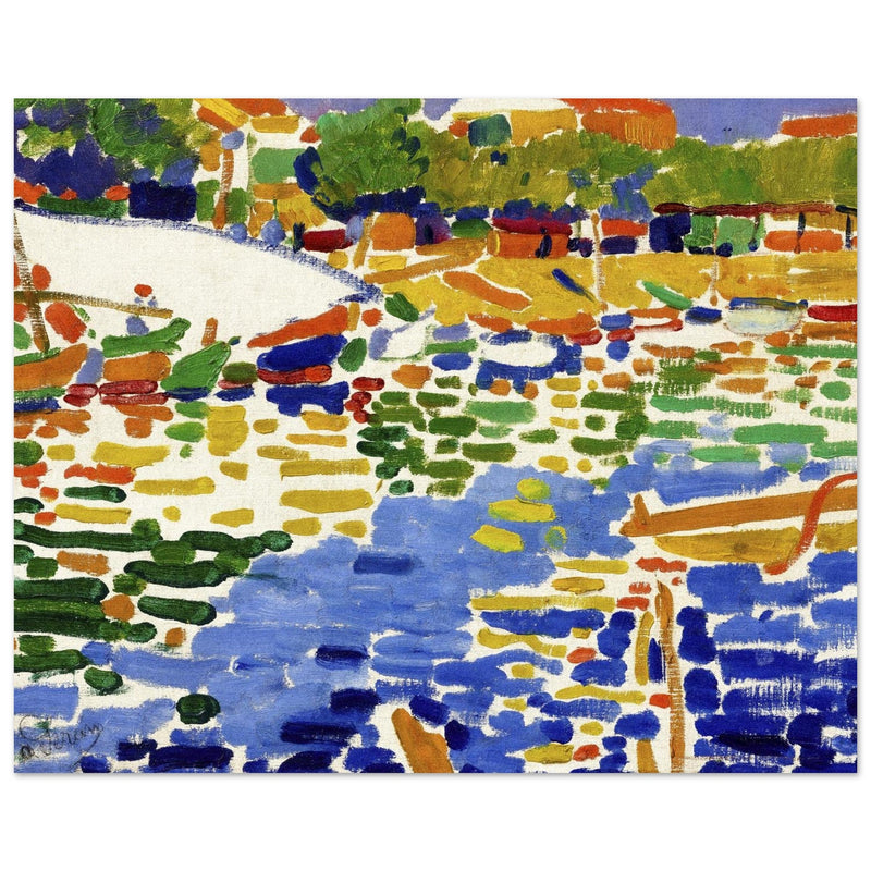 Andre Derain Boats moored at L'Estaque painting.