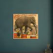 Vintage circus exhibition poster.