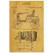 Motor Vehicle patent drawing by James Frank Duryea.