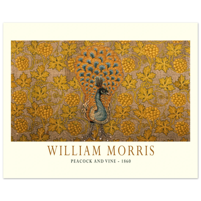 William Morris Peacock and Vine 1860 .