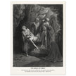 Gustave Dore The Bible engraving print . The Burial of Christ illustration .