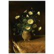 Yellow Daisies in a Brown Bowl antique painting reproduction by Martin Johnson Heade