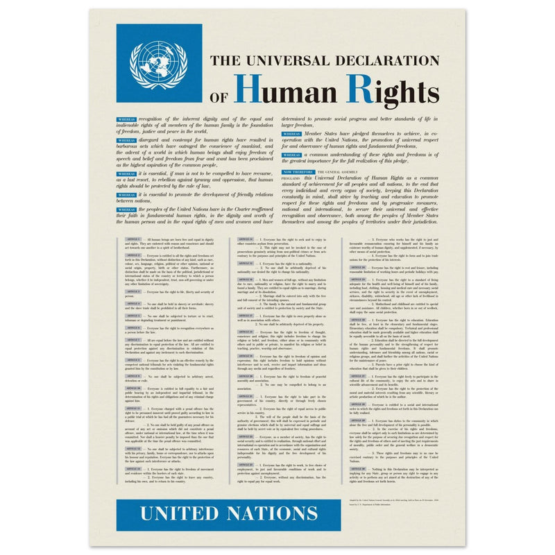 The Universal Declaration of Human Rights by the United Nations.