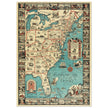 Vintage pictorical map of Map of the Eastern United States by Griswold Tyng. History of the USA.