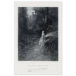 Gustave Dore illustration of King Arthur legend .Elaine on her Road to the Cave of Lancelot. book Idylls of the King by Alfred Tennyson