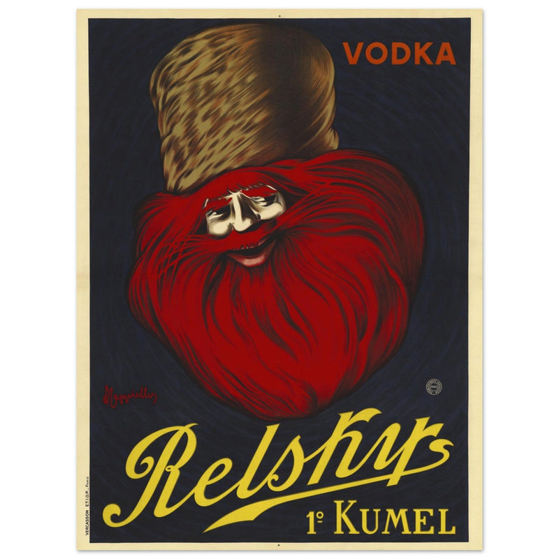 Vodka Relskys, 1 Kumel advertising vintage poster by Leonetto  Cappiello.