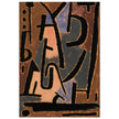 Paul Klee Bedrohliche Zeichen ( Threatening signs ). Abstract painting.  artwork. Wallart