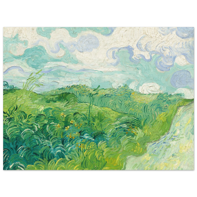 Green Wheat Fields Auvers by Vincent Van Gogh
