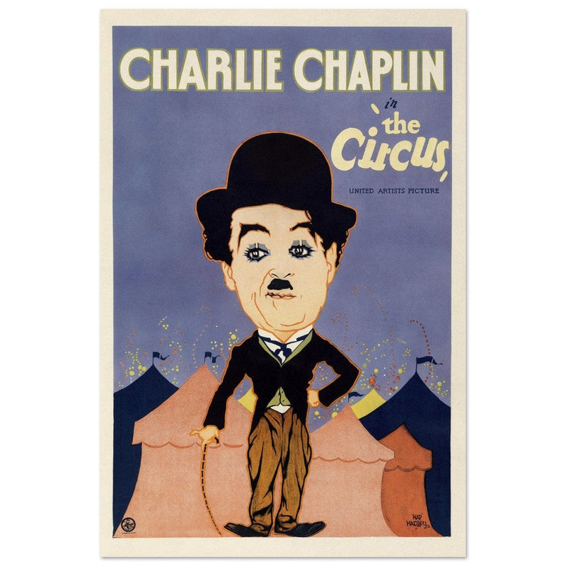 Charlie Chaplin in The Circus movie poster.