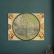 Vintage nautical world map poster reproduction by Lopo Homem 1519