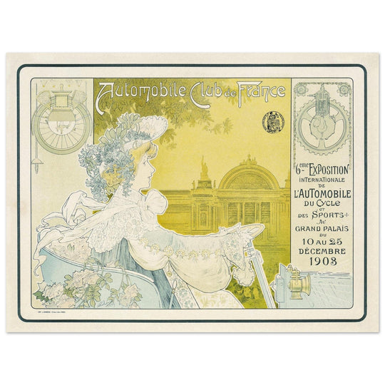 Automobile Club de France vintage adverting   by Privat Livemont.  Historic posters