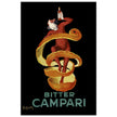 Leonardo Cappiello Bitter Campari master artwork. Vintage retro poster .