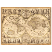 World map. Nouvelle et Exacte Description du Globe Terrestre Reveue Corrigee et Augmentee ... by Guillaume Blaeu