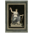 Liberté ( french Liberty statue ) (1792) engraving vintage print reproduction. French Revolution.