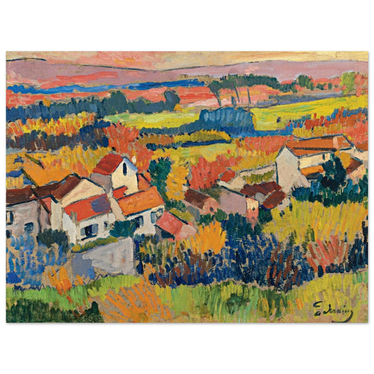 Andre Derain Painting Landscape in the surroundings of Chatou (Paysage aux environs de Chatou)
