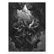 Gustave Dore Paradise Lost engraving . Satan and his fallen angels