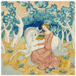 The Maid and the Unicorn painting by Edmund Dulac