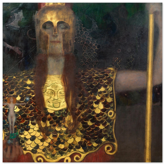 Gustav Klimt Pallas Athene painting