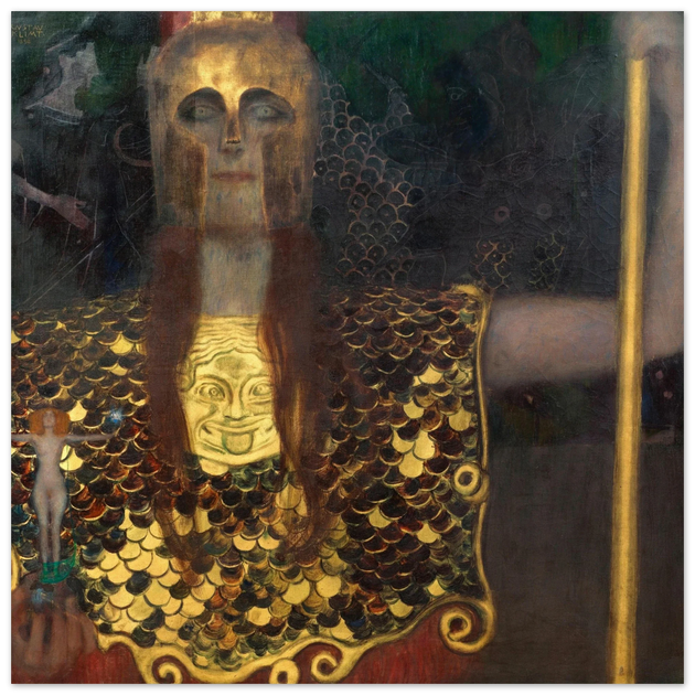 Gustav Klimt Pallas Athene painting