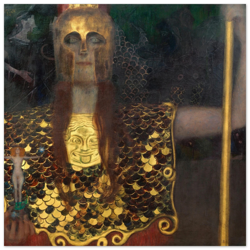 Gustav Klimt Pallas Athene painting