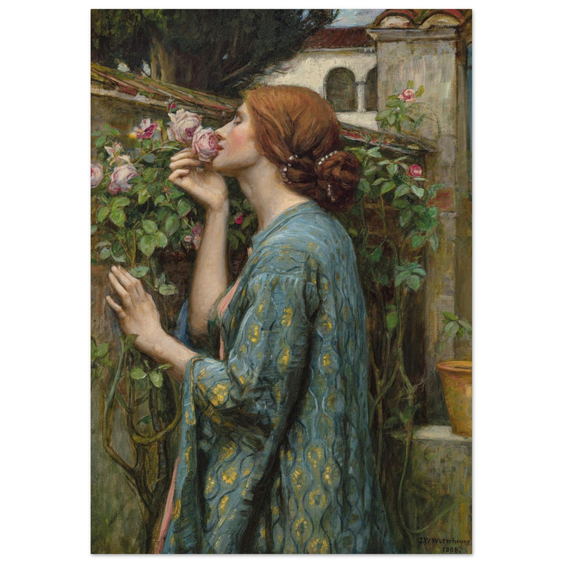 John William Waterhouse painting The Soul of the Rose