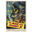 The Man from Planet X movie poster. Vintage film .