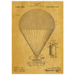 Airship patent drawing by T S C lowe Air balloon illustration