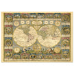 Ancient world map of 1776 by Abbe Clouet Double hemisphere world map.