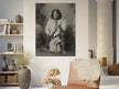 Geronimo Apache leader.  Portrait of native american indian.