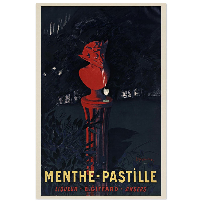 Menthe Pastille Liqueur advertising vintage poster by Leonetto Cappiello.