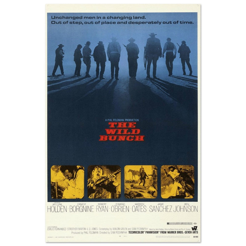 The Wild Bunch by Sam Peckinpah movie poster.