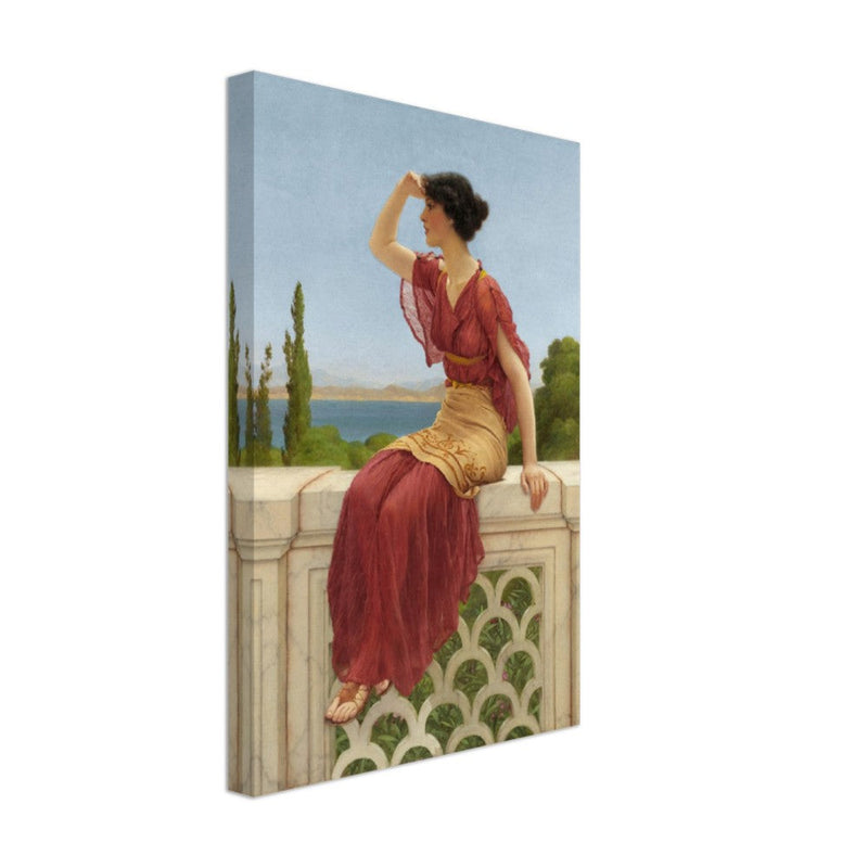 The Signal canvas by John William Godward. 1899.