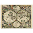Ancient old world map of 1689 by Gerard van Schagen.