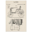 Motor Vehicle patent drawing by James Frank Duryea.