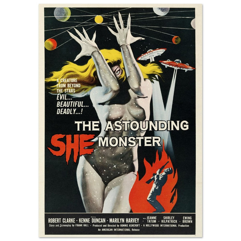 The Astounding She Monster movie poster.