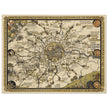 London vintage city map poster  from 1928 by Leslie Mc Donald.