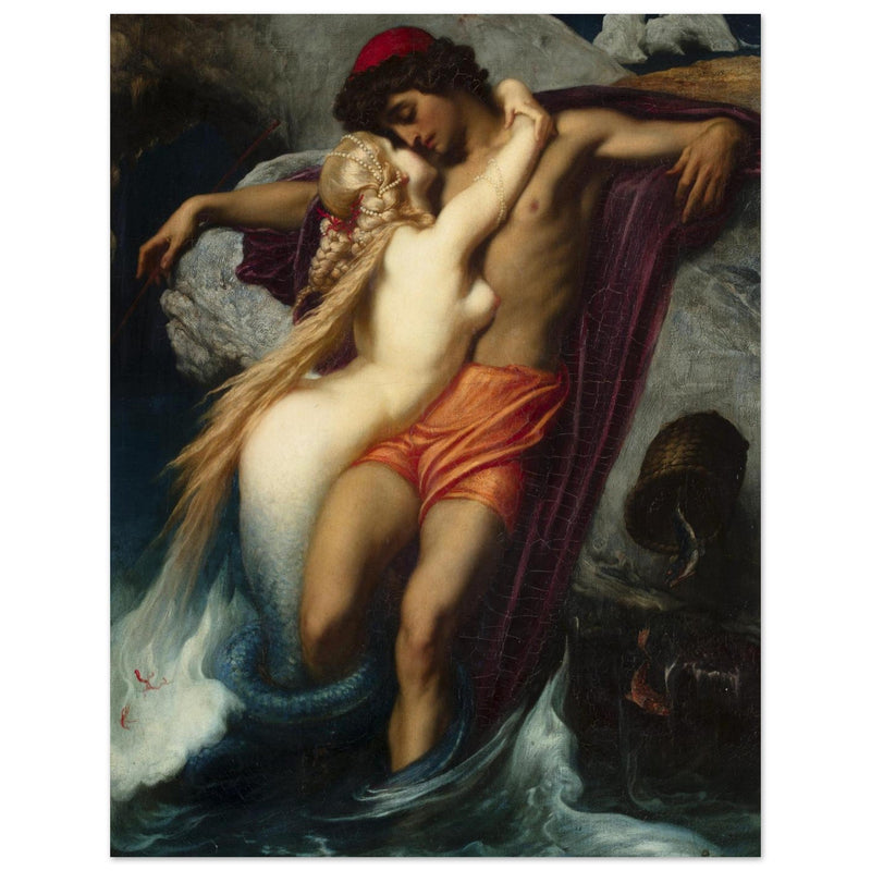 The Fisherman and the Syren painting by Frederic Leighton