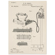 Electric Flat Iron patent by Henry W. Seeley Patent 259.054