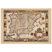 Nova Hispaniae ancient map reproduction of 1610 by Jodocus Hondius based on Gerhard Mercator