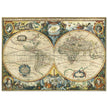 Ancient map of the world XVII Century Double Hemisphere globe map by Jacob Aertsz.